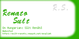 renato sult business card